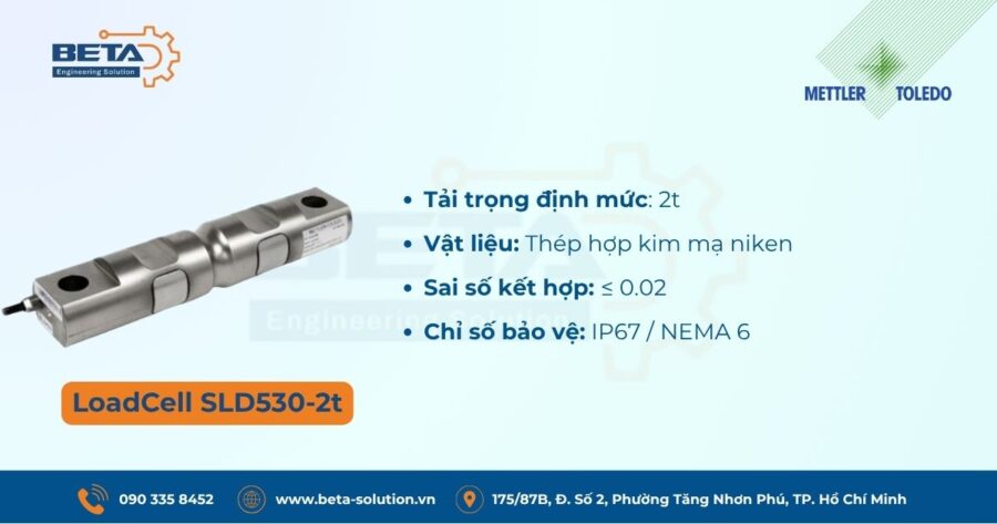 Thông số cảm biến lực SLD530-2t