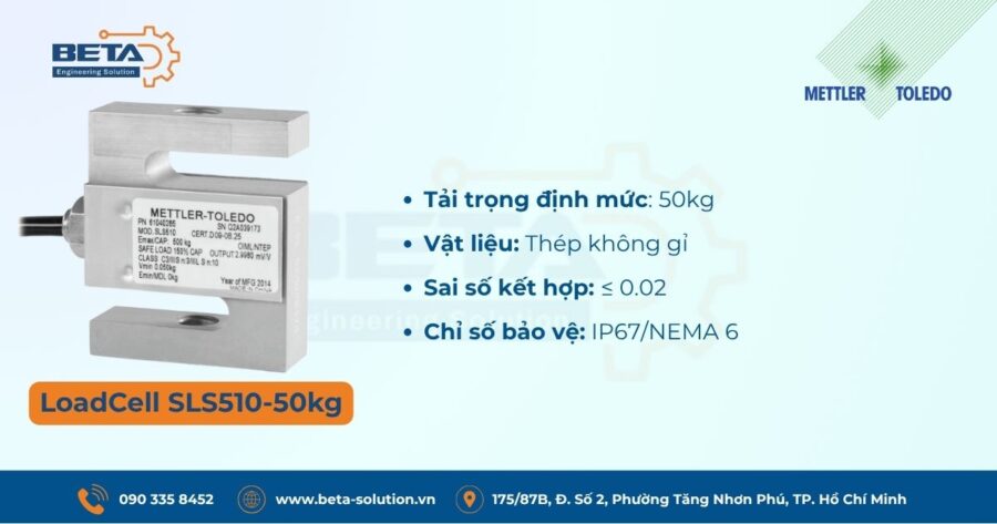 Thông số cảm biến lực SLS510-50kg