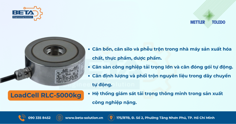Ứng dụng Cảm biến lực RLC-5000kg