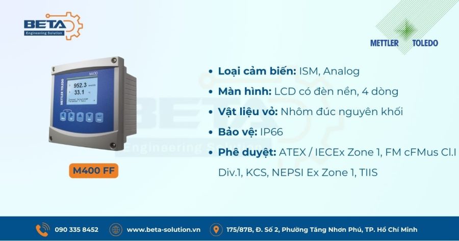 Thông số Bộ truyền tín hiệu M400 FF