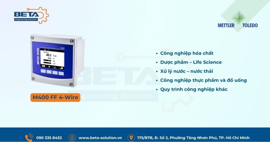 Ứng dụng Bộ truyền tín hiệu M400 FF 4-Wire