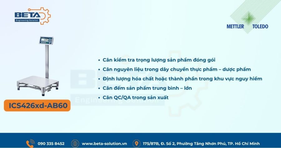 Ứng dụng Cân bàn điện tử ICS426xd-AB60